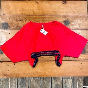 Emma & Sam Chainlink Super Crop Top Tee